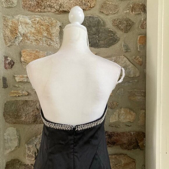 NWT Ieena for Mac Duggal FITTED JEWELED STRAPLESS MIDI DRESS $358 Womens Sz 10 - Picture 10 of 12